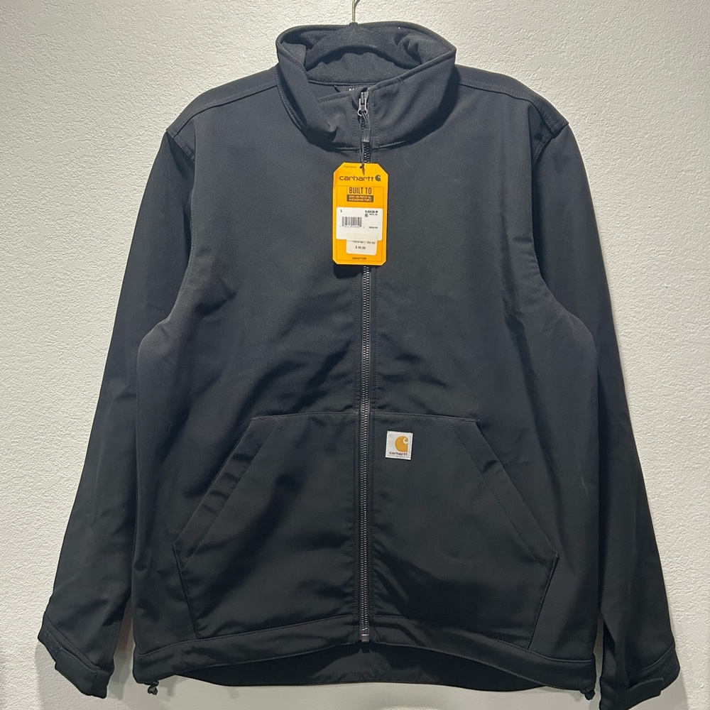 Carhartt Rain Defender Black Water Resistant Lightweight Full-Zip Jacket